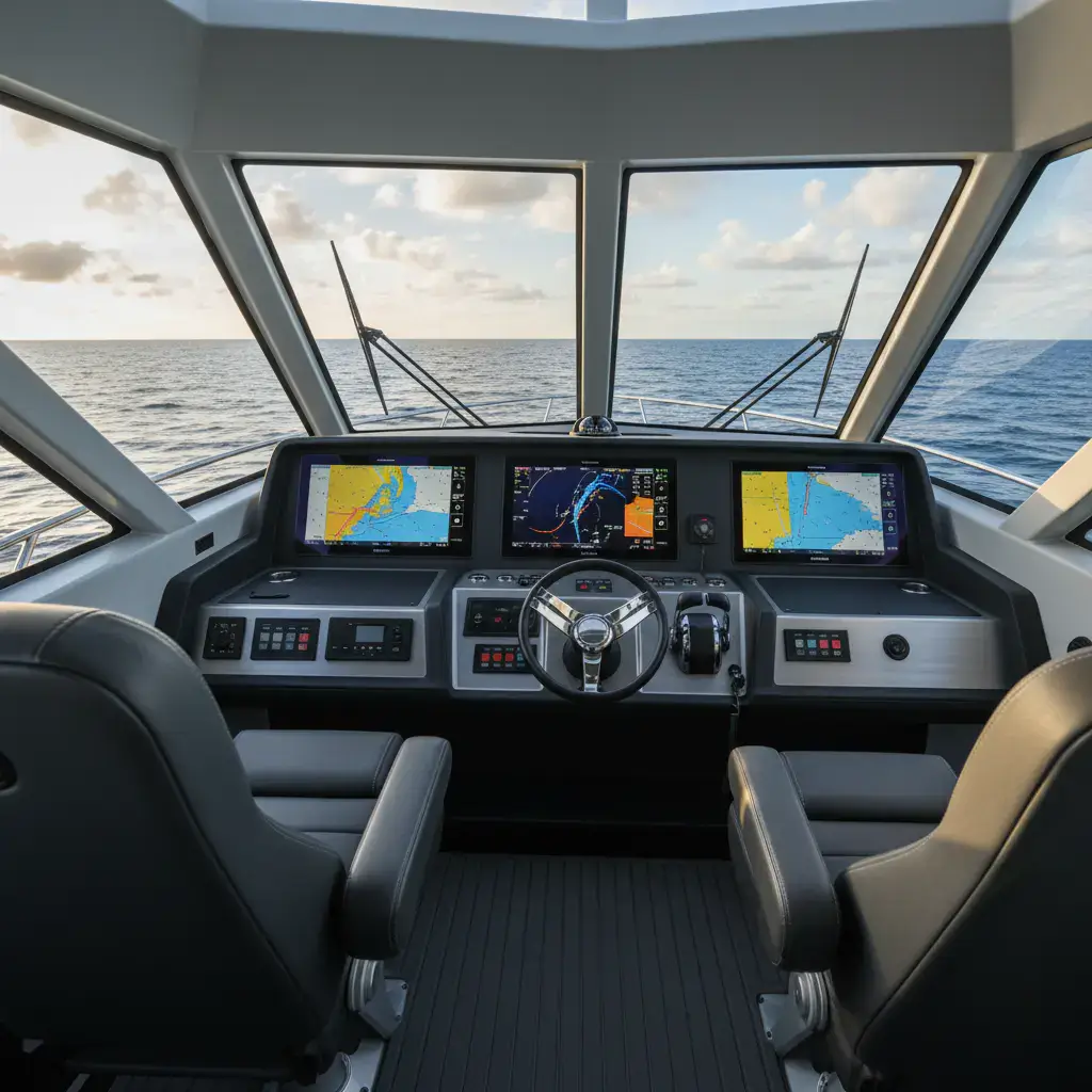 Interior do barco